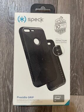 speck Presidio Grip Black Phone Case for Pixel 5s